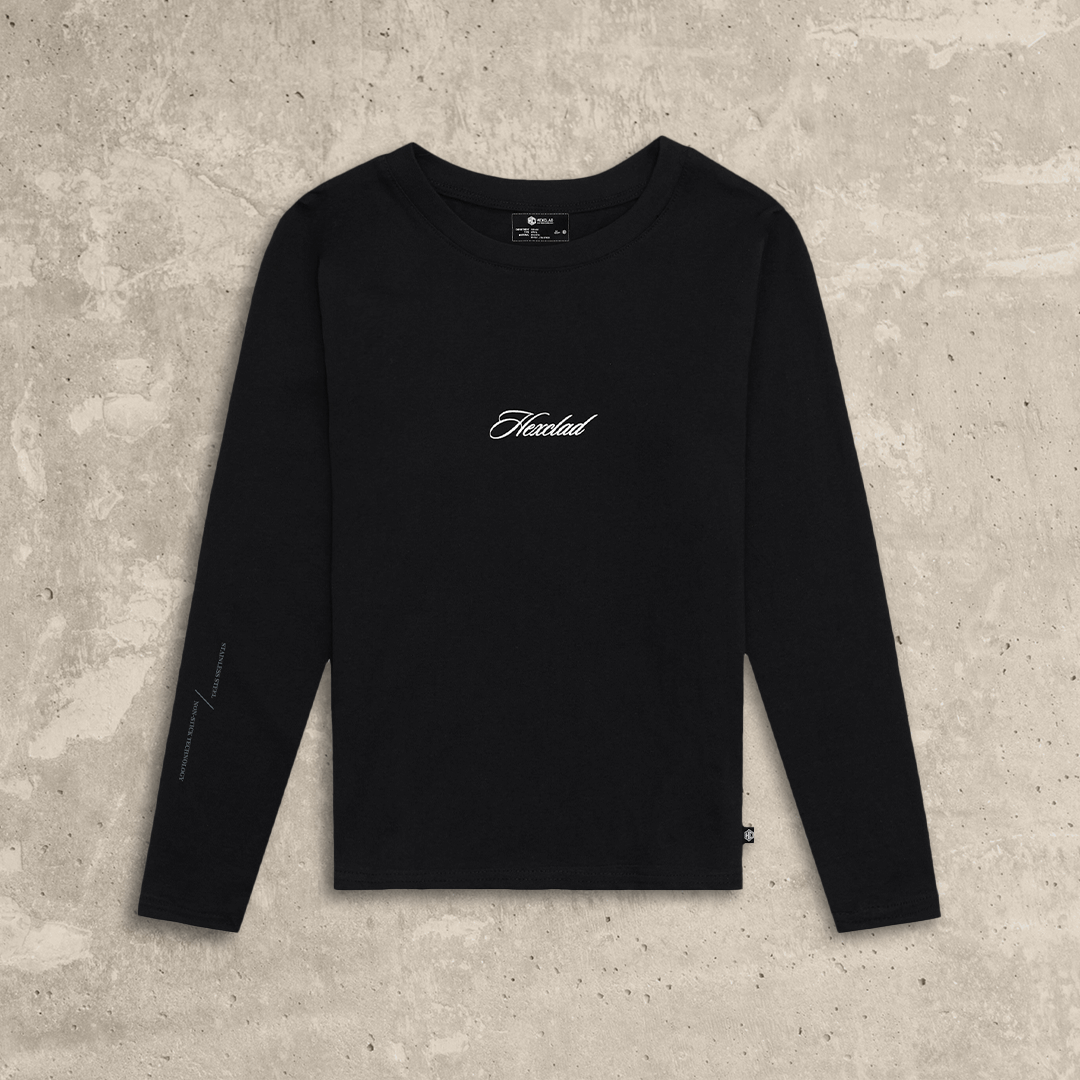 Cursive Hexclad Women's Long-Sleeve T-Shirt - Image 3