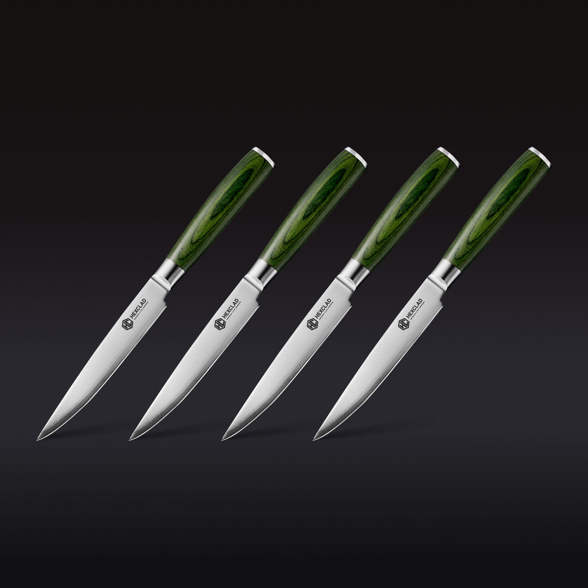 Steak Knife & Bistecca Plate Set. 8-pc (Green) - Image 4