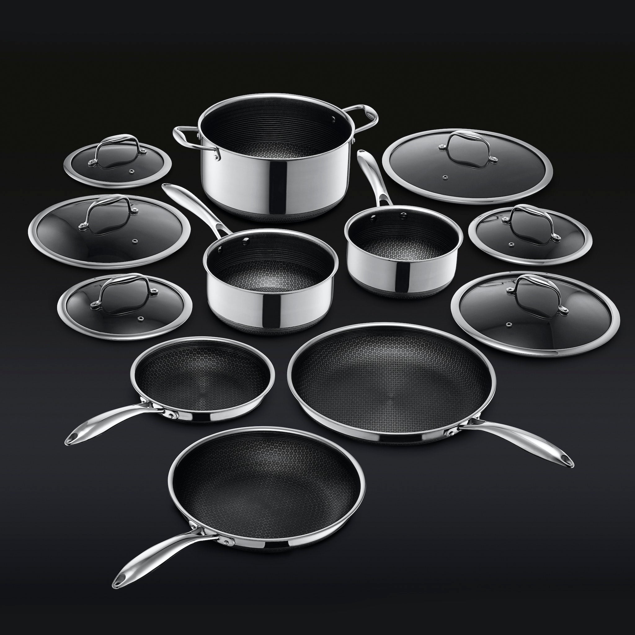Hybrid Pots & Pans Set. 12-pc