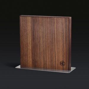 Magnetic Knife Block. Walnut
