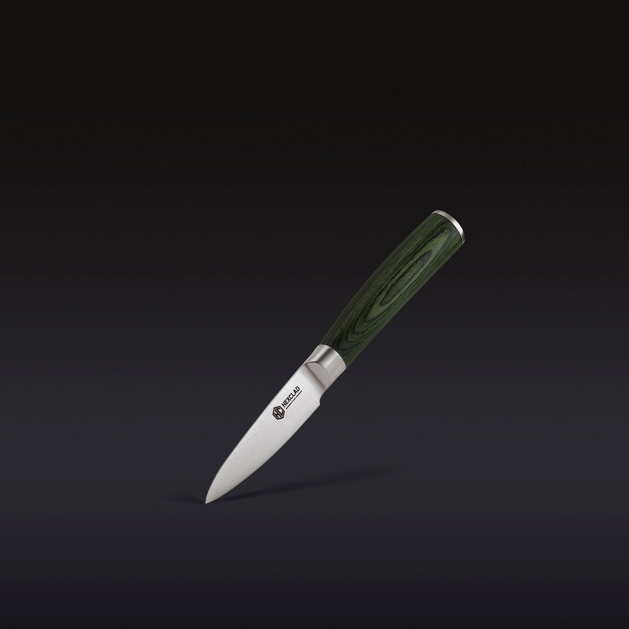 Damascus Steel Paring Knife. 3.5 (Green)